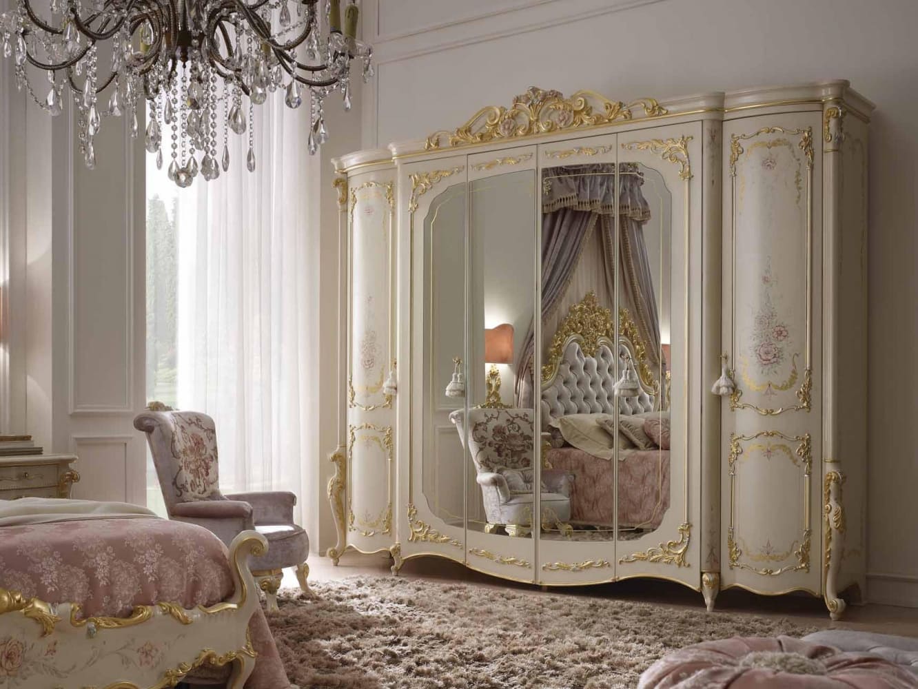 спальная мебель в стиле барокко